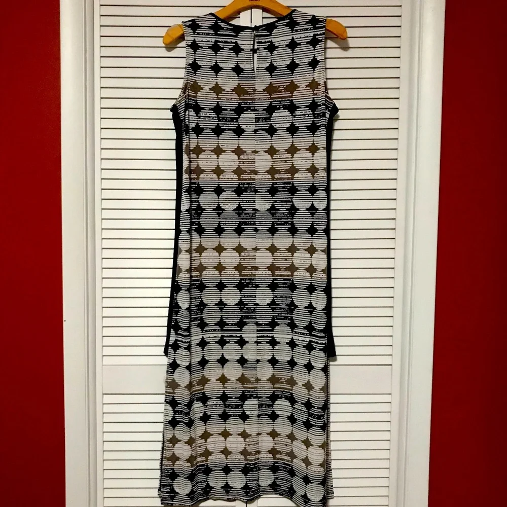 Chico's‎ Black and White Geometric Maxi Dress